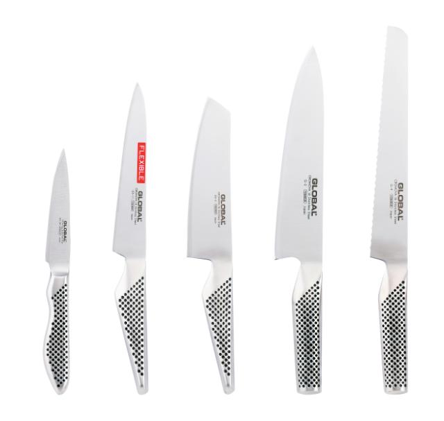Knivsæt 5 dele G-2, G-9, GS-5, GS-11, GS-38