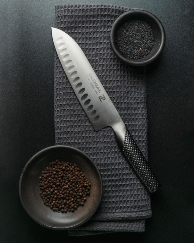 Santokukniv 18 cm DLC grantonskær