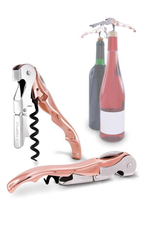 Vinåbner pulltaps classic roséguld med hylster