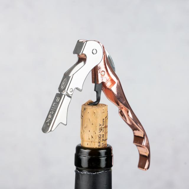 Vinåbner pulltaps classic roséguld med hylster