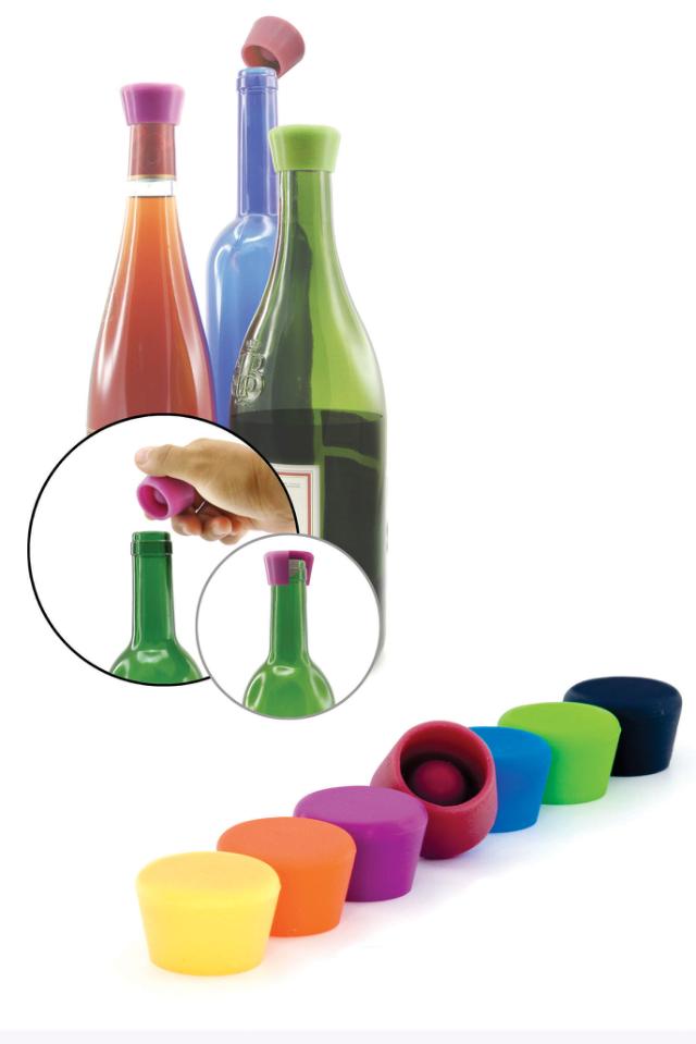 Silikone vinstopper, 2 stk