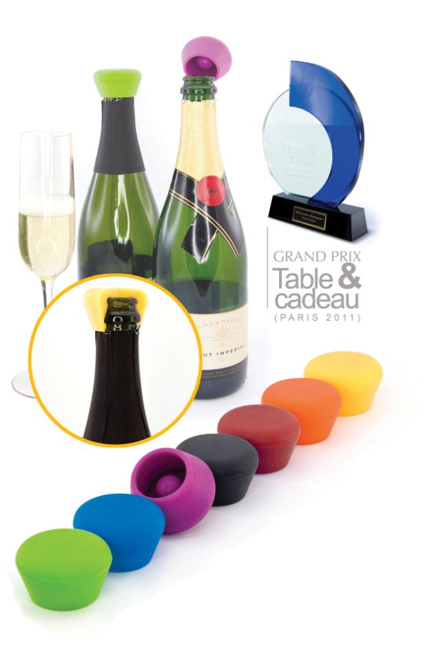 Silikone champagne stopper, 2 stk