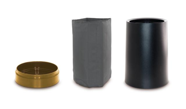Vinkøler med separat gel hvid/guld