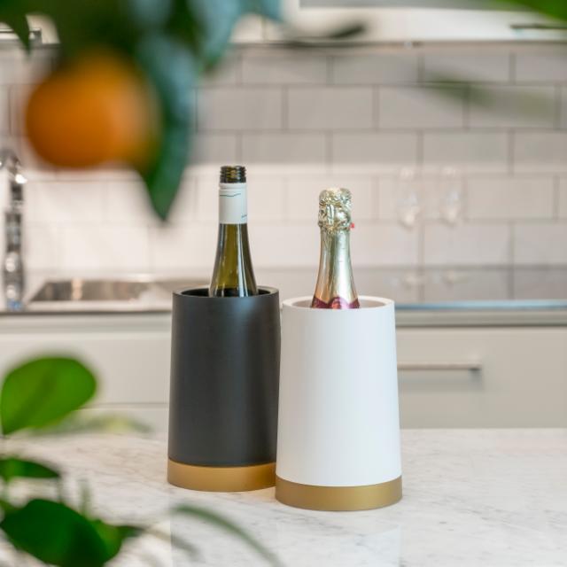 Vinkøler med separat gel hvid/guld