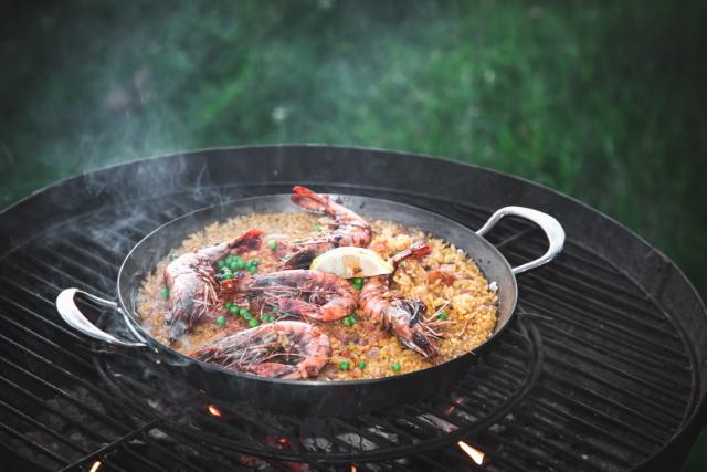 Serveringspande i carbonstål 30 cm