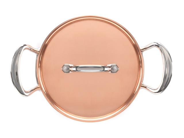 Gryde i kobber med låg 3 l