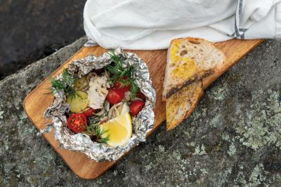 Fisk i pakke med kartofler og fennikel